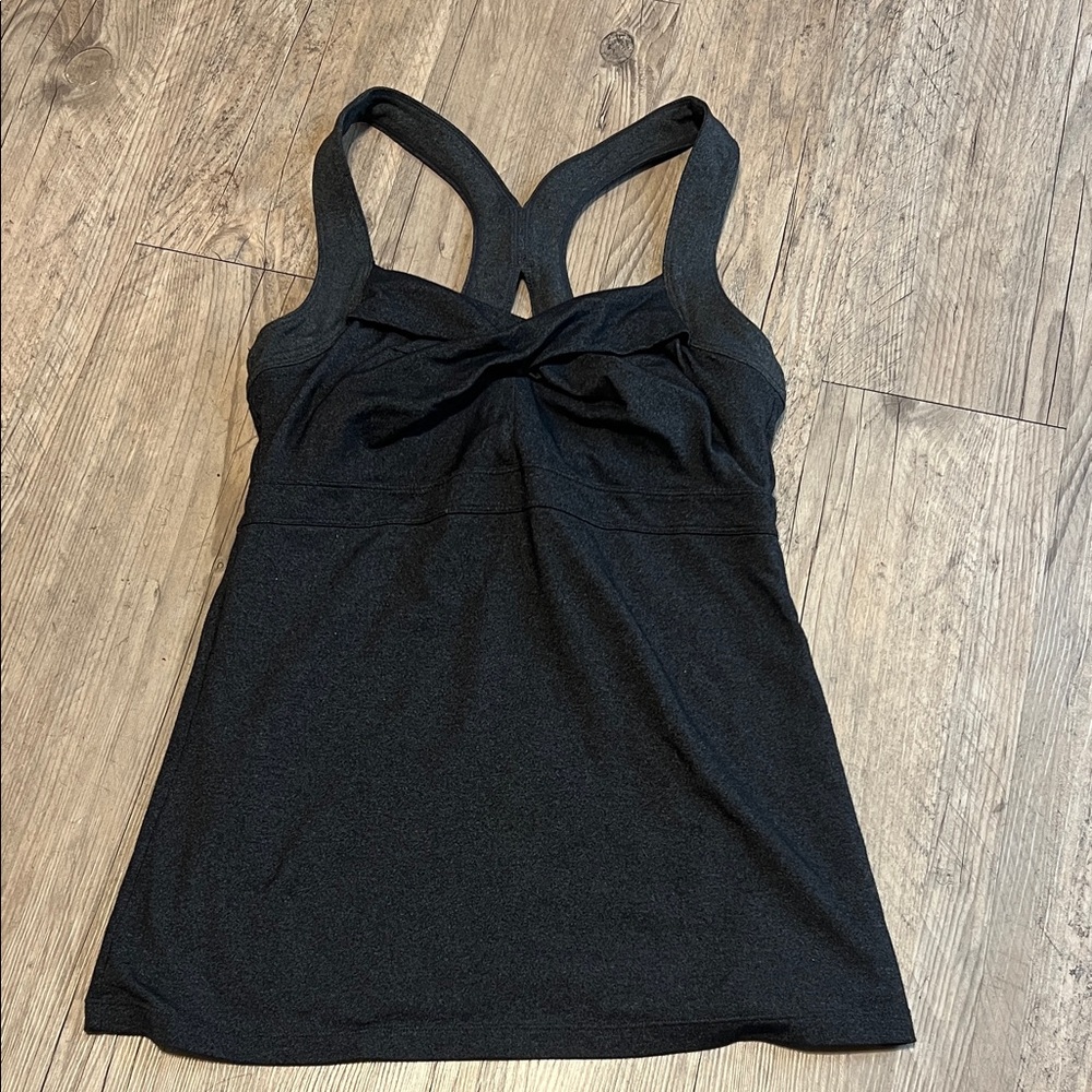 Athleta Black Twist-Front Racerback Camisole